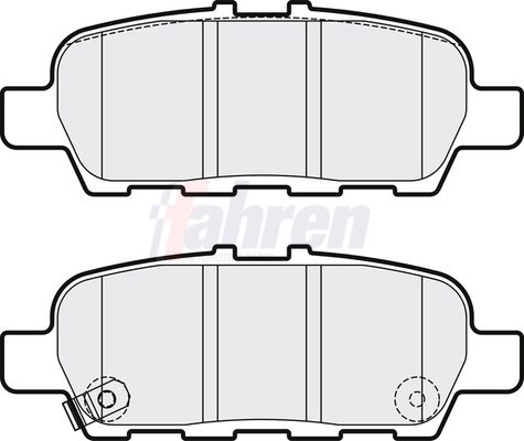 Fahren Brake Pad Set, disc brake FBP3816