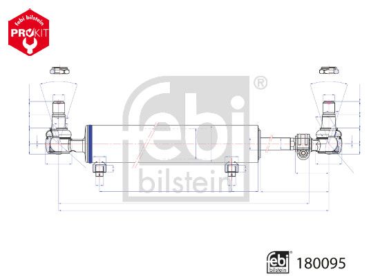 FEBI BILSTEIN 180095 Slave Cylinder, power steering