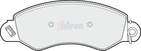 Fahren Brake Pad Set, disc brake FBP3107