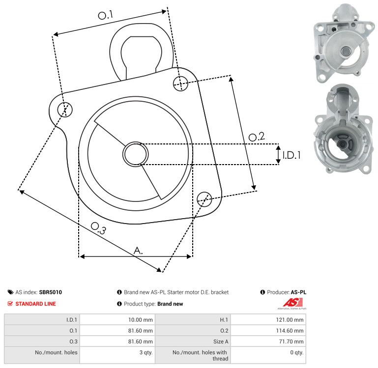 Starterikaas, Karburaator, AS-PL SBR5010