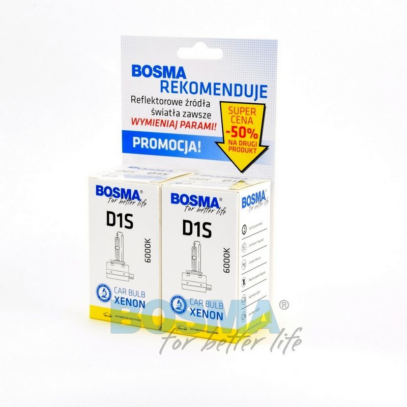 BOSMA 9501D - Lemputė D1S Xenon 85V 35W