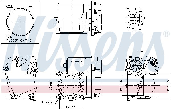 NISSENS 955058 Throttle Body