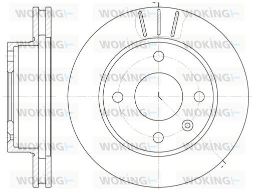 Гальмівний диск, Woking D6097.10