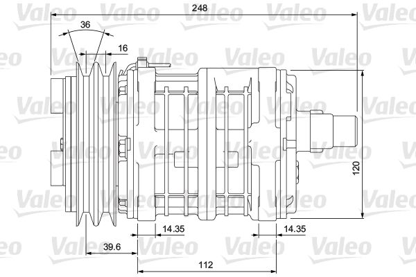 VALEO Compressor, airconditioning 700857