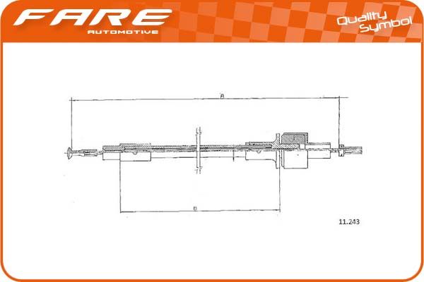 FARE SA 24600 - Clutch Cable