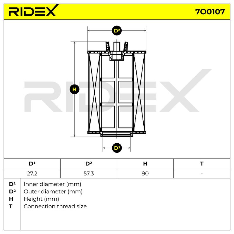 маслен филтър RIDEX