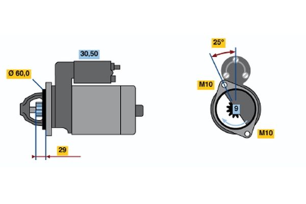 BOSCH 0 986 017 890 Starter