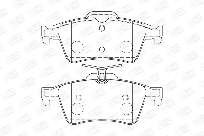 CHAMPION Plaquettes de frein à disque 573186CH