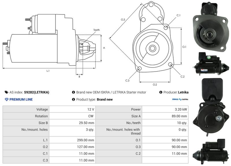 AS-PL S9282(LETRIKA) Starter