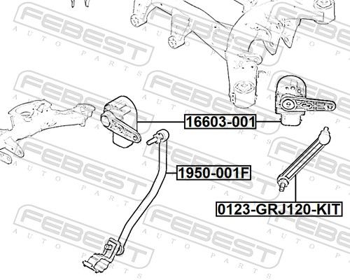 FEBEST 1950-001F Control Arm Coupling Rod, level control
