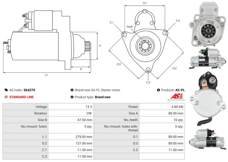 AS-PL S6427S Starter
