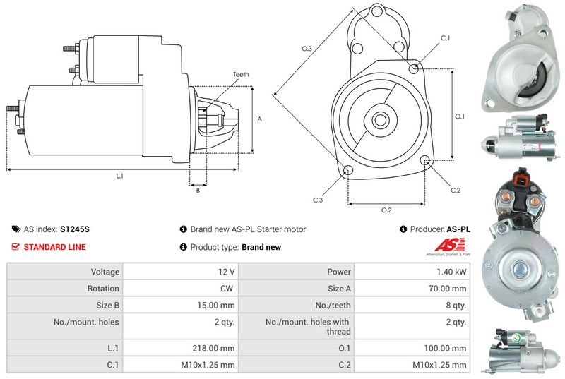 AS-PL S1245S Starter