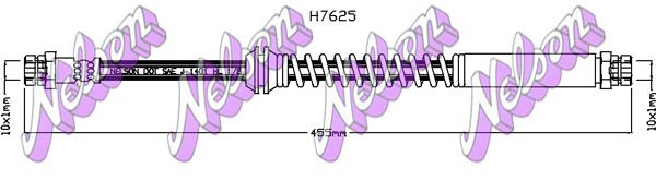 KAWE fékcső H7625