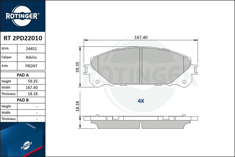 Автозапчастина ROTINGER RT2PD22010