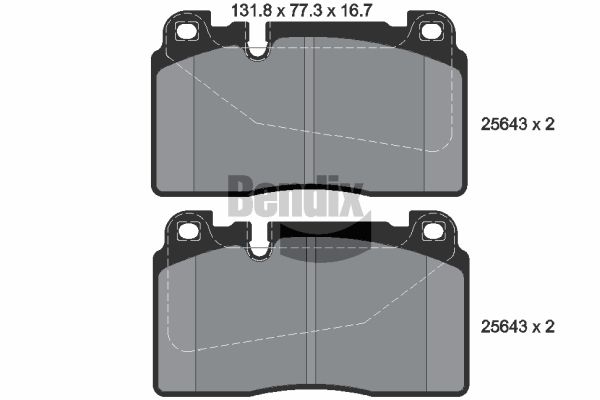 BENDIX Braking fékbetétkészlet, tárcsafék BPD1417