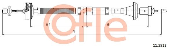 Тросовий привод, привод зчеплення, Cofle 11.2913