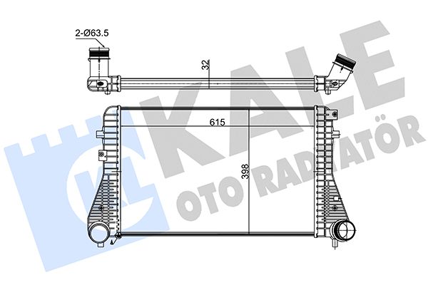 Охолоджувач наддувального повітря, Kale Oto Radyatör 342900
