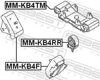 FEBEST MM-KB4TM Mounting, manual transmission