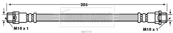 BORG & BECK fékcső BBH7776