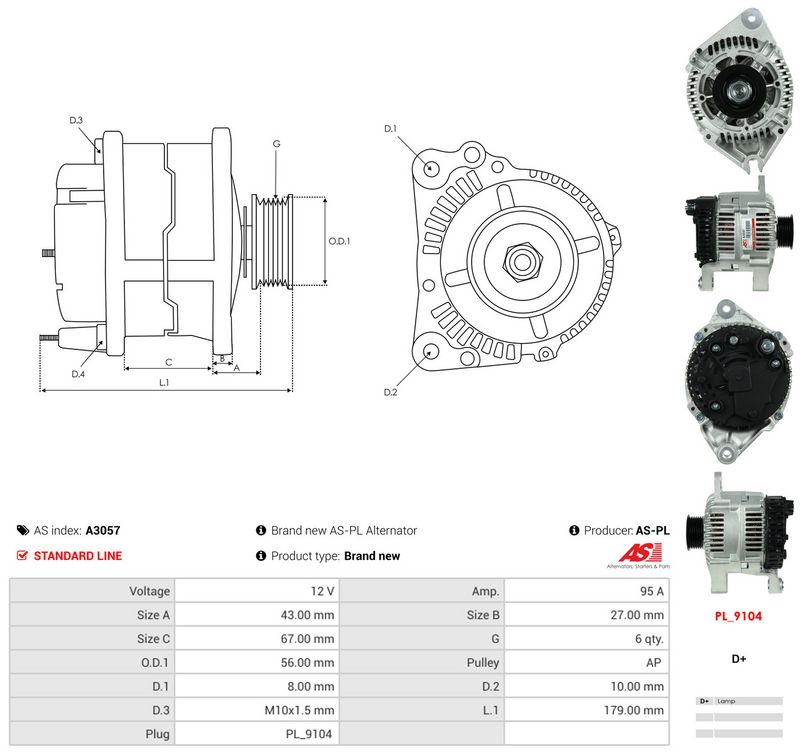 Generaator, AS-PL A3057