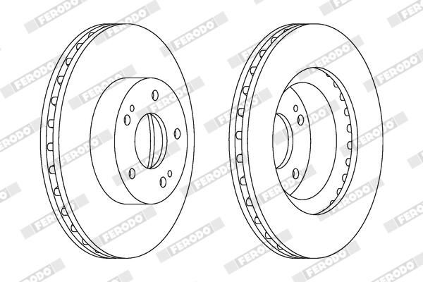 FERODO DDF1659C Brake Disc