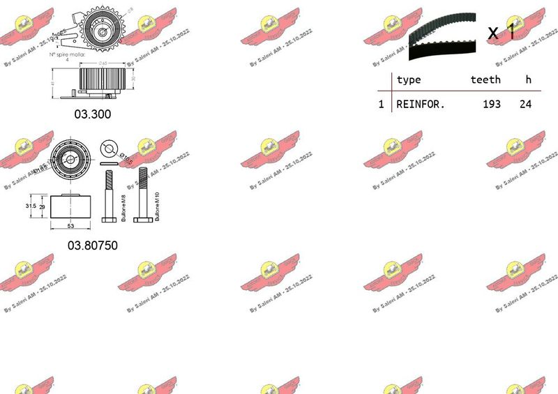 AUTOKIT 04.5335 Timing Belt Kit