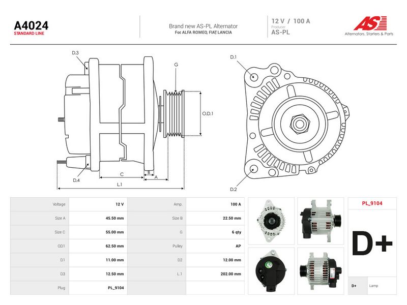 Generaator, AS-PL A4024
