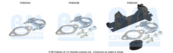 BM CATALYSTS szerelőkészlet, katalizátor FK80423