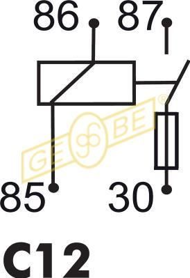 GEBE 990101 Relay, main current