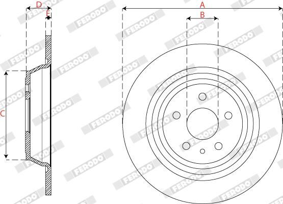 FERODO DDF2788C Brake Disc