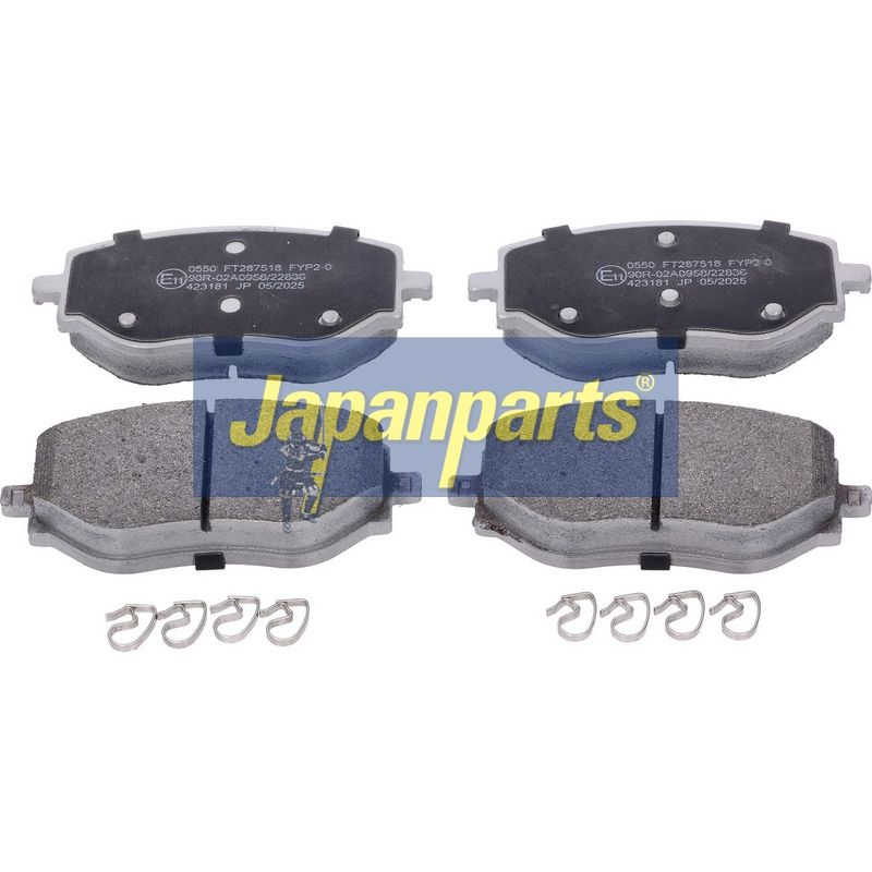 set placute frana,frana disc JAPANPARTS PA-0550AF