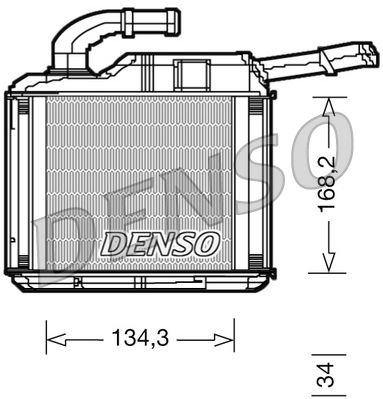 DENSO Hőcserélő, belső tér fűtés DRR32010