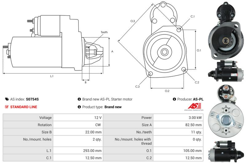 AS-PL S0754S Starter