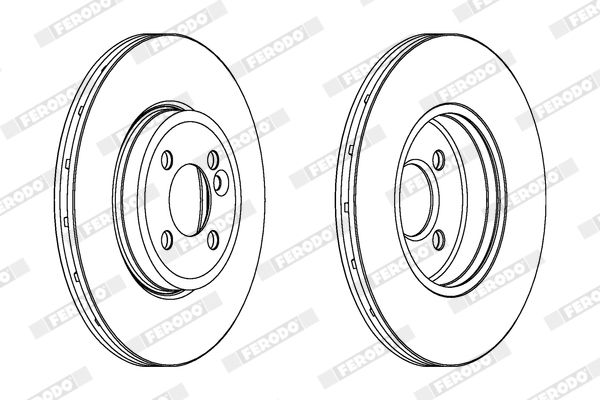 Диск гальмівний FERODO DDF1711C