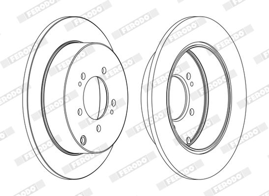FERODO Remschijf DDF1737C