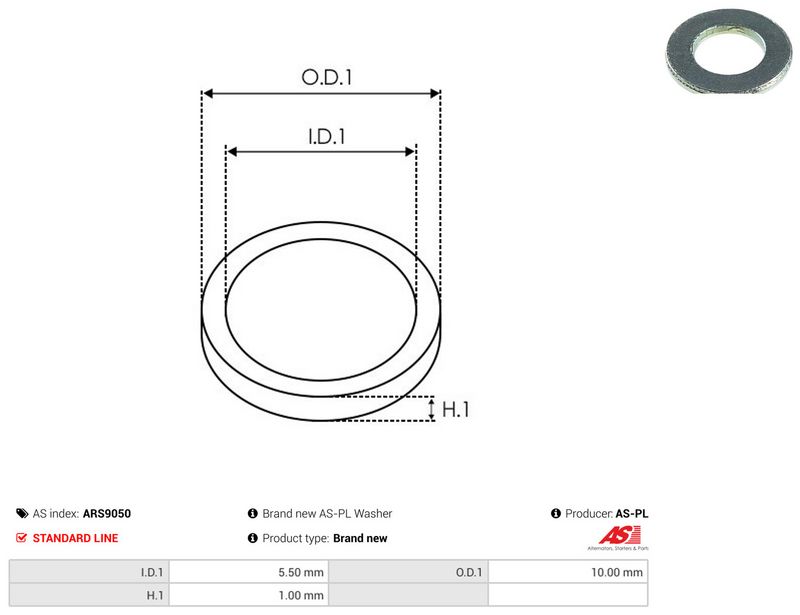 AS-PL ARS9050 Repair Set, alternator