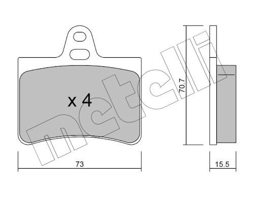 Plaquettes+de+frein+à+disque METELLI 22-0333-0