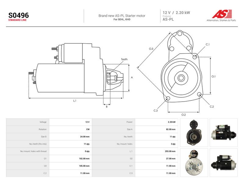 Starter, AS-PL S0496