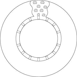 TRW DF5085S Brake Disc