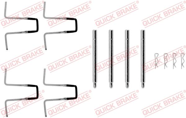 Комплект приладдя, накладка дискового гальма, Quick Brake 109-0977