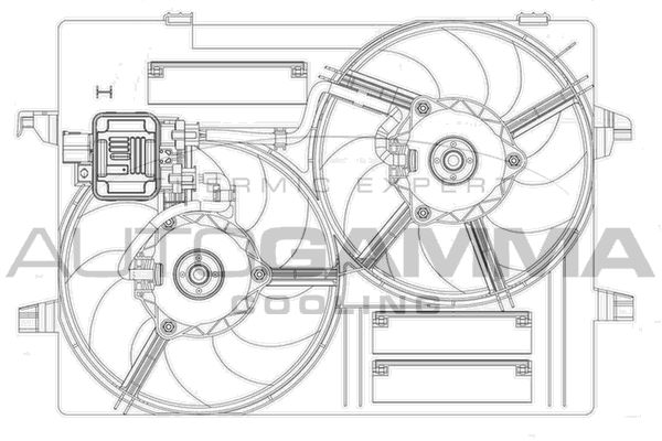 AUTOGAMMA ventilátor, motorhűtés GA200875