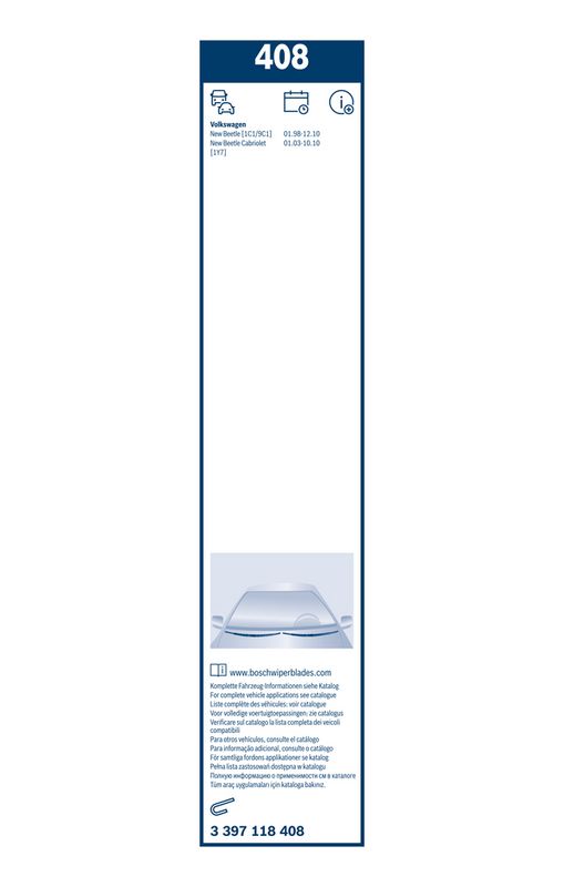 BOSCH 3 397 118 408 Wiper Blade