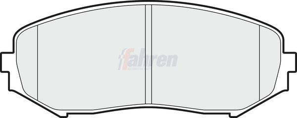 Fahren Brake Pad Set, disc brake FBP3642
