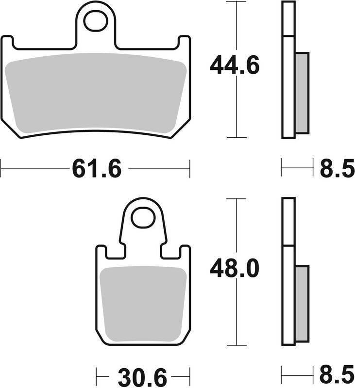 Product Bremžu uzliku kompl., Disku bremzes BREMBO 07YA46SR For YAMAHA Image