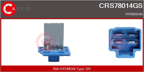 Резистор, компресор салону, Casco CRS78014GS