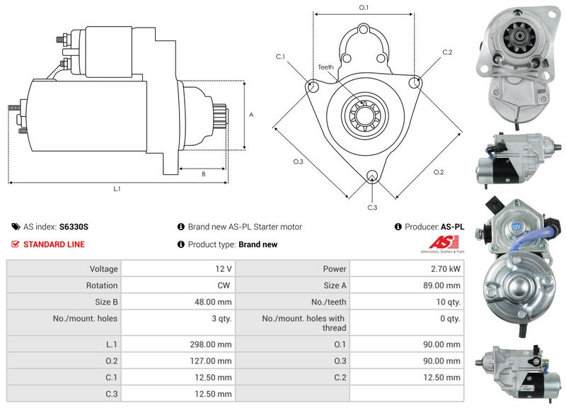 AS-PL S6330S Starter