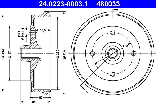 ATE Remtrommel 24.0223-0003.1