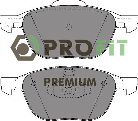 Комплект гальмівних накладок, дискове гальмо, Profit 5005-1594