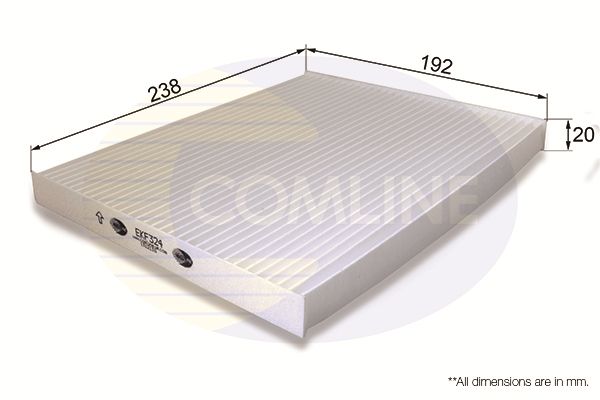 Фільтр, повітря у салоні Comline EKF324