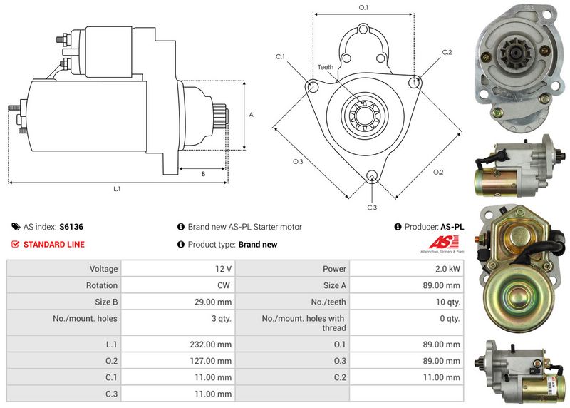 AS-PL S6136 Starter